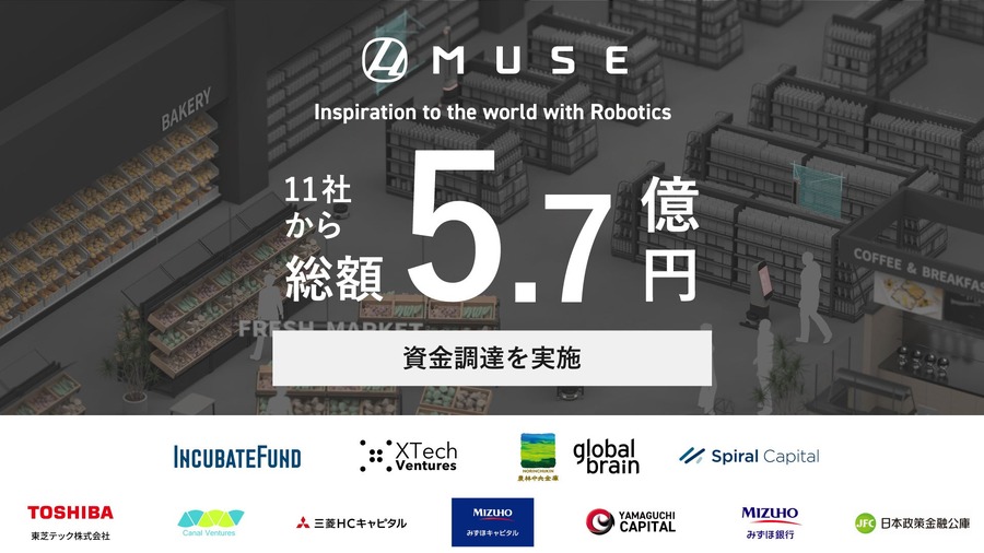 MUSE、5.7億円の資金調達でストアロボット「Armo」展開加速　ベルクで運用開始