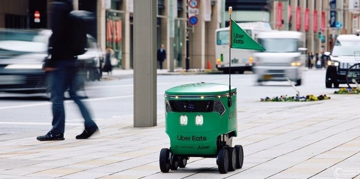 Uber Eatsが大阪4店舗のローソンでロボット配達導入へ　コンビニ対応は初