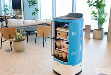 ローソン、KDDI本社でオフィス向けレジなし店舗を検証　配送ロボットやスマホレジアプリ導入