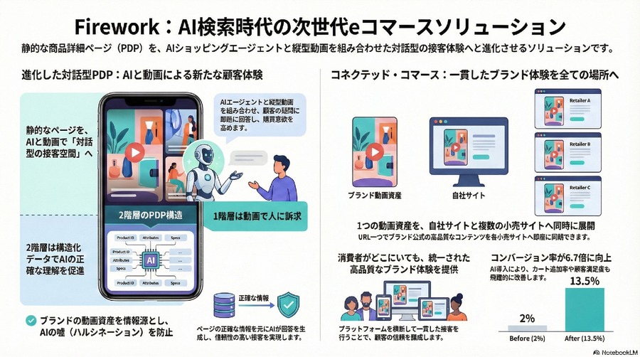 動画とAIで次世代EC体験を実現―Fireworkが小売とメーカーの共創型プラットフォーム展開