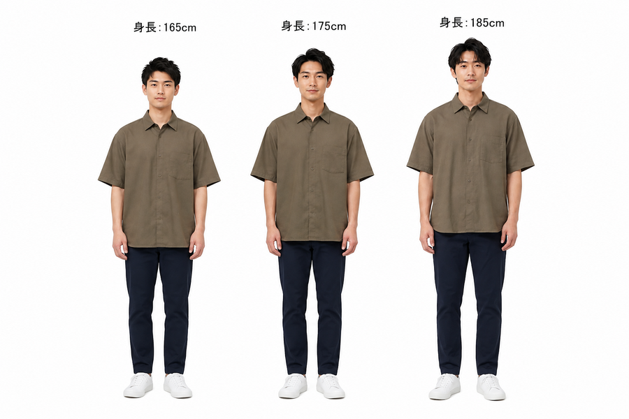 キャスター子会社のグラムス、「SASAGE.APP」のモデル着用画像生成を更新　採寸値を反映しS・M・Lの3サイズで生成