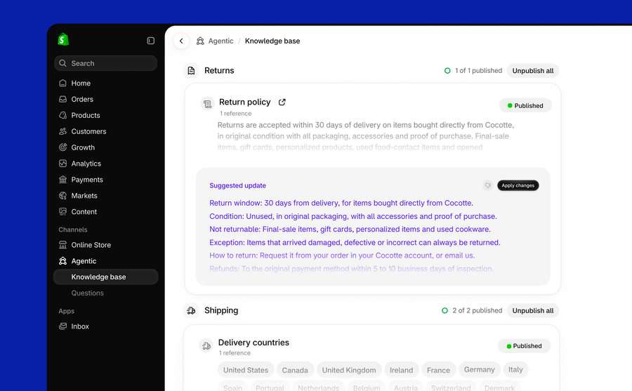 Shopify、Fall '26 Edition「Exponential」を発表　AIエージェント連携や不正対策「Shopify Protect」を強化
