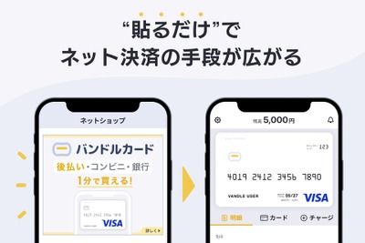 Visaプリカ「バンドルカード」バナー提供、リンク設置でカゴ落ち率30％減 画像