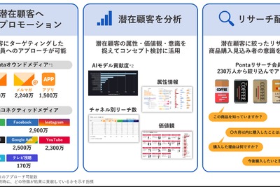 LM、1億人超のPonta会員情報をもとにした商品購買予測AIサービス「AItem∞」を提供開始 画像
