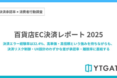 百貨店EC決済エラー率32.4％、8割が他店で購入継続 画像