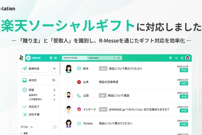 楽天市場ソーシャルギフトの贈り主・受取人対応をRe:lationで一元管理 画像