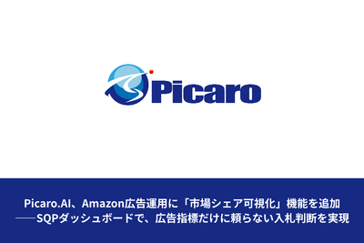 Picaro.AI、Amazon広告にSQPダッシュボードを追加——市場シェアと広告指標を統合し入札の精度向上へ 画像