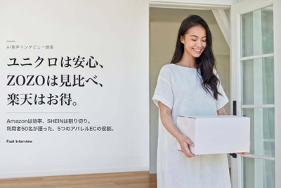 アパレルECサイトは“役割”で使い分け——女性50名調査でZOZO・ユニクロ・Amazon・SHEINの選ばれ方が明らかに 画像