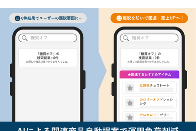 EC検索の0件ヒットをAIが解消する新機能を追加 アピリッツ 画像