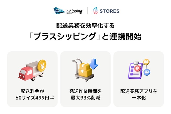 配送業務を最大93%削減！STORESネットショップと三井物産プラスシッピングが連携 画像
