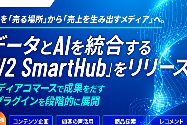 W２、EC×AIで売上を生むメディアコマース基盤「W2 SmartHub」を正式リリース 画像