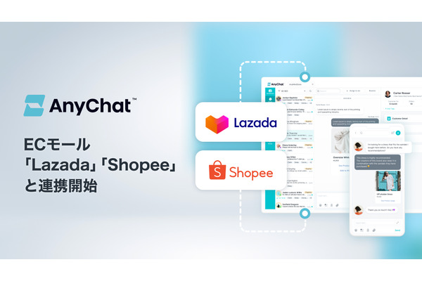 東南アジア市場大手ECモール「Lazada」と「Shopee」、会話型コマースプラットフォーム「AnyChat」との連携でチャット機能提供へ 画像