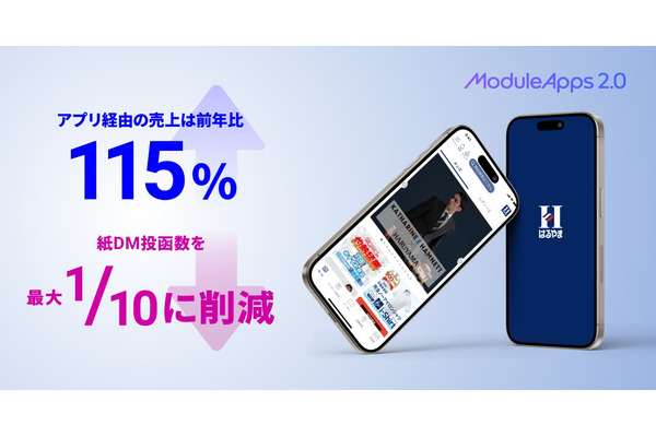 「スーツのはるやま」公式アプリリニューアルで売上115%成長、紙DMも大幅削減